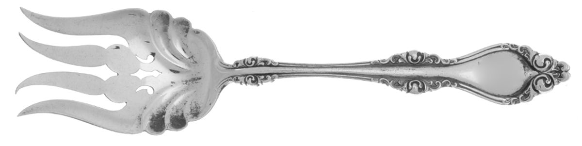 Lorraine (Sterling, 1904, No Monograms) Medium Chipped Beef Fork by Alvin-1