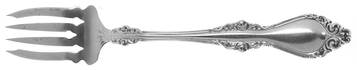 Lorraine (Sterling, 1904, No Monograms) Large Ramekin Fork by Alvin-1