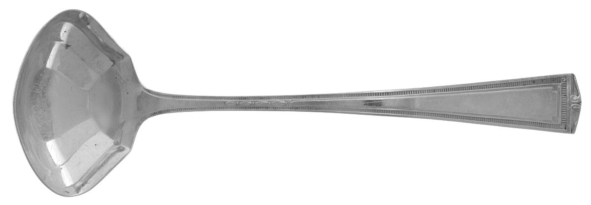 Luxor (Silverplate, 1924, No Monograms) Solid Gravy Ladle by Alvin-1
