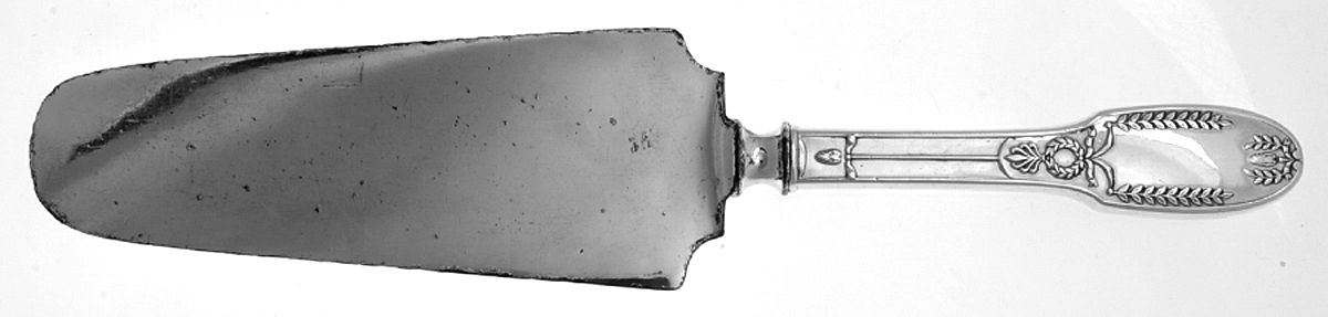 Marie Antoinette (Sterling, 1890-1910) Pie Server with Silverplate Blade by Alvin-1