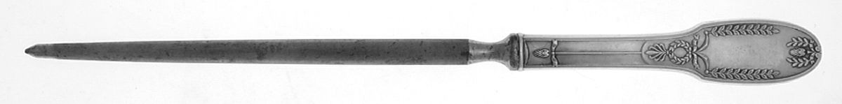 Marie Antoinette (Sterling, 1890-1910) Small Steel Rod Sharpener Knife by Alvin-1