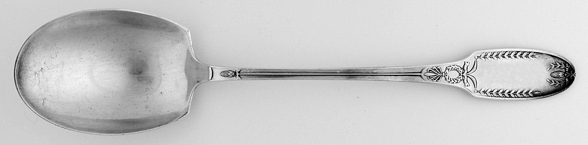 Marie Antoinette (Sterling, 1890-1910) Solid Gravy Serving Spoon by Alvin-1