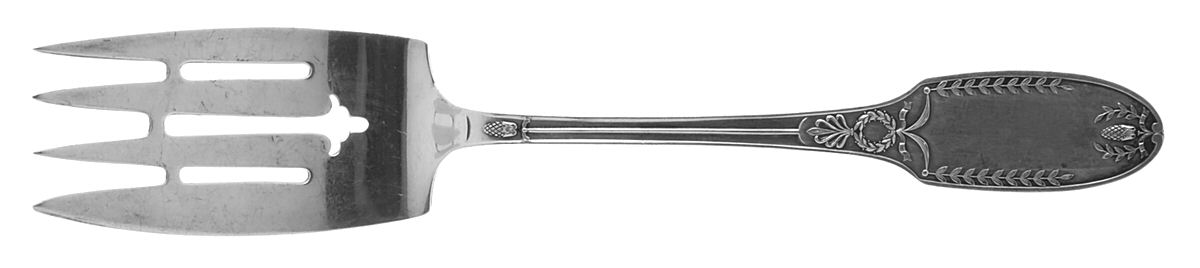 Marie Antoinette (Sterling, 1890-1910) Medium Solid Cold Meat Serving Fork by Alvin-1