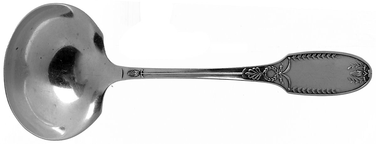 Marie Antoinette (Sterling, 1890-1910) Solid Gravy Ladle by Alvin-1