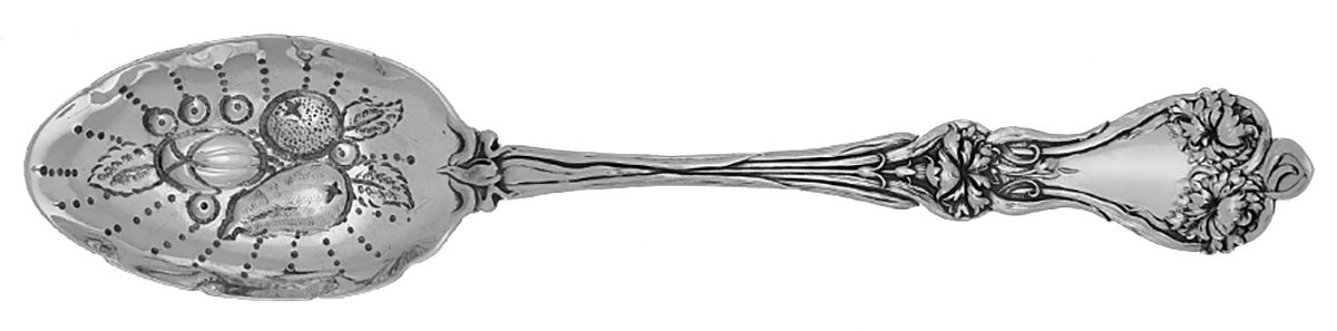 Majestic (Sterling, 1900, No Monograms) Solid Berry Spoon/Tablespoon by Alvin-1