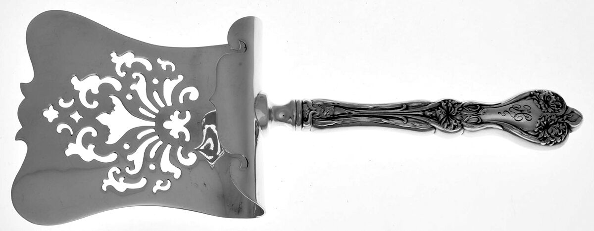 Majestic (Sterling, 1900, No Monograms) Hollow Asparagus Server with Sterling Hood by Alvin-1