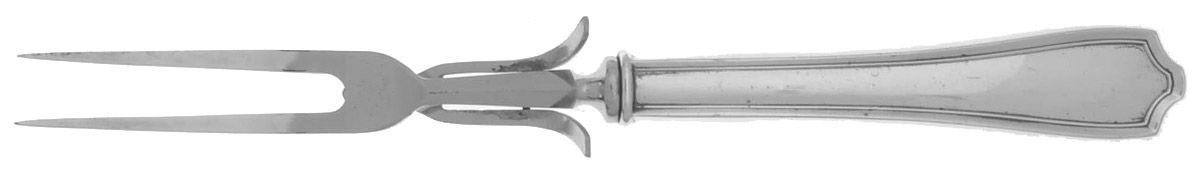 Maryland (Sterling, 1910) Large Stainless-Prong Roast Carving Fork by Alvin-1