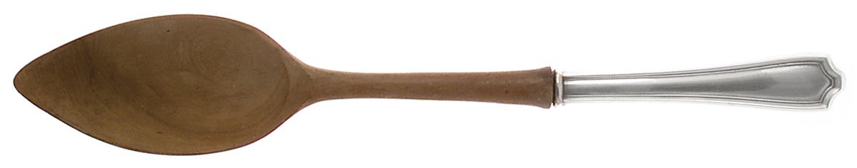 Maryland (Sterling, 1910) Salad Serving Spoon with Wooden Bowl by Alvin-1