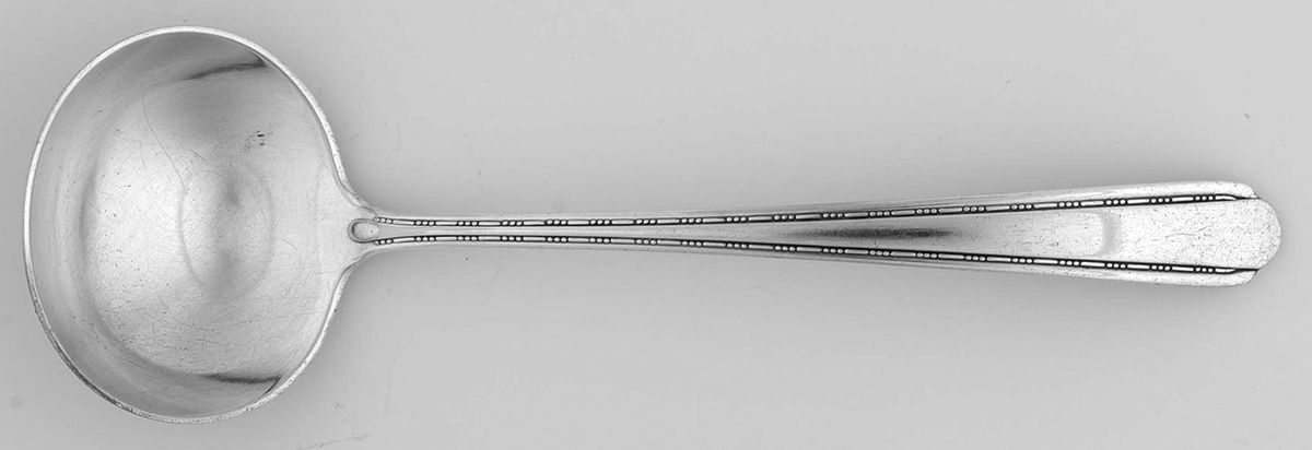 Melody (Silverplate, 1930) Round Bowl Soup Spoon (Bouillon) by Alvin-1