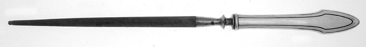 Molly Stark (Silverplate, 1916) Large Roast Steel Rod Knife Sharpener by Alvin-1