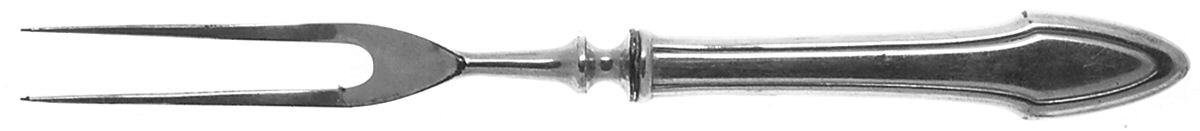 Molly Stark (Silverplate, 1916) Small Steak Carving Fork with Stainless Prongs by Alvin-1
