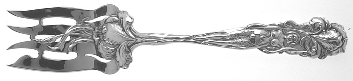 Raphael (Sterling, 1902) Large Solid Cold Meat Serving Fork by Alvin-1