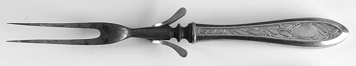 Victory (Silverplate, 1919) Large Stainless-Prong Roast Carving Fork by Alvin-1