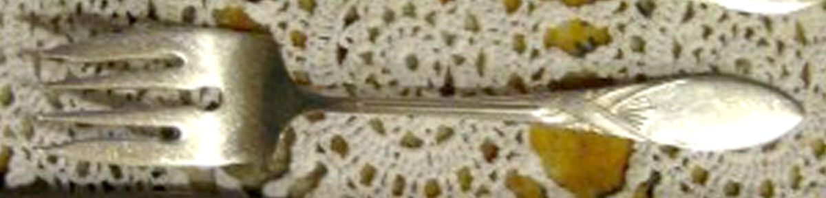 Lady Amelia (Silverplate, 1919) Small Solid Cold Meat Serving Fork by Associated Silver-1