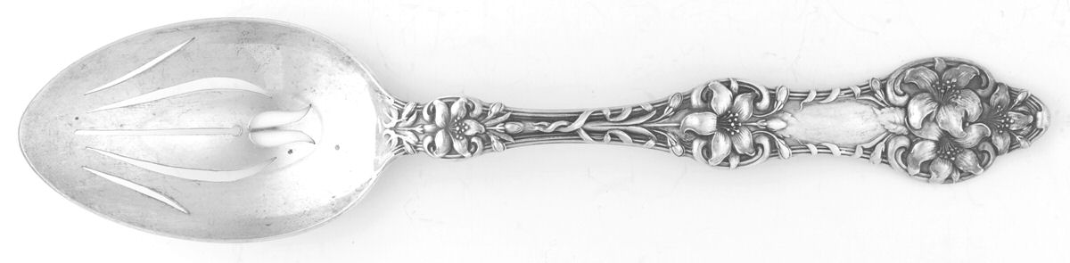 Orange Blossom Old(Sterling, No Monos, No Flr Bowl) Pierced Tablespoon (Serving Spoon) by Alvin-1
