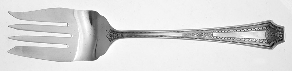 AJS1 (Silverplate) Medium Solid Cold Meat Serving Fork by Ajax-1