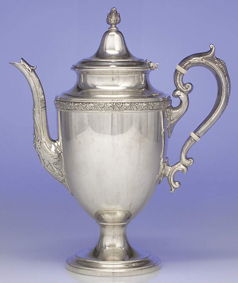 Chased Romantique (Sterling Holloware) Coffee Pot by Alvin-1