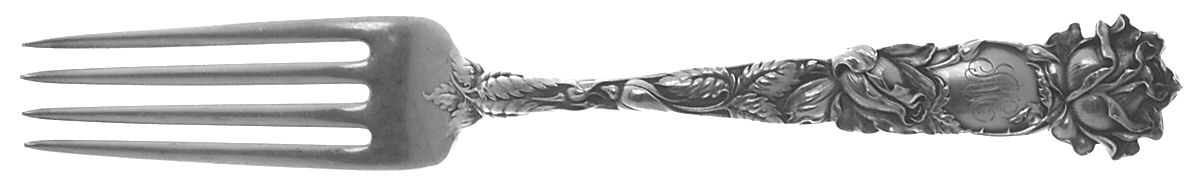 Bridal Rose (Sterling, 1903, Monograms) Fork by Alvin-1