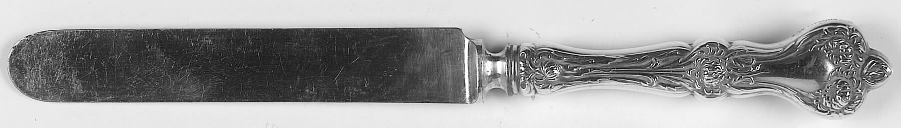 Majestic (Sterling, 1900, Monograms) Old French Hollow Knife with Bolster by Alvin-1