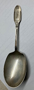 Marie Antoinette (Sterling, 1890-1910) Small Solid Berry/Casserole Spoon by Alvin-1