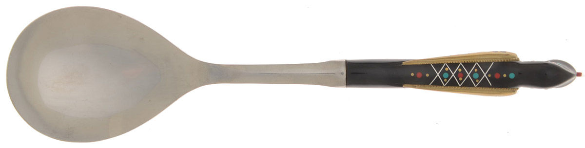 AHF1 (Stainless) Solid Salad Serving Spoon by S&A Haddad-1