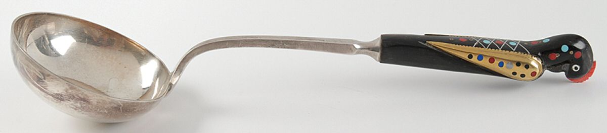 AHF1 (Stainless) Solid Soup Ladle by S&A Haddad-1