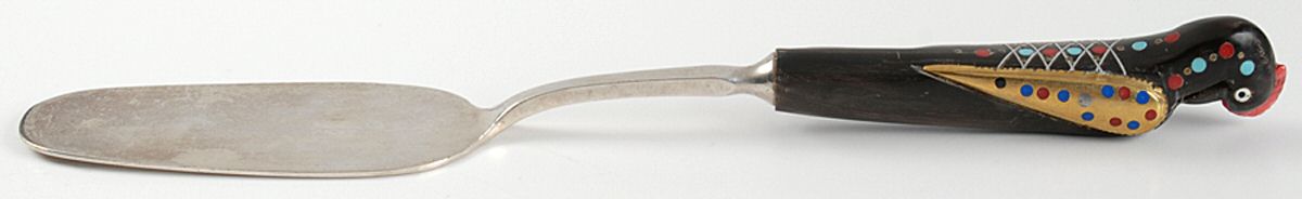 AHF1 (Stainless) Pie Server with Silverplate Blade by S&A Haddad-1