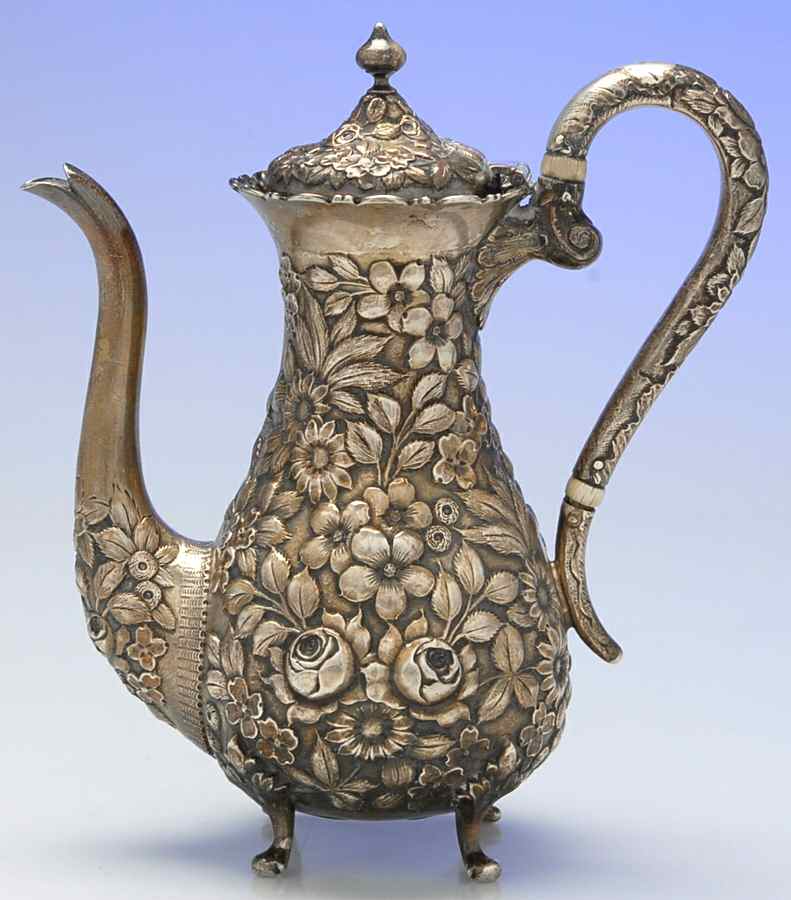 Repousse (Sterling, Hollowware) Mini Coffee Pot by AG Schultz-1