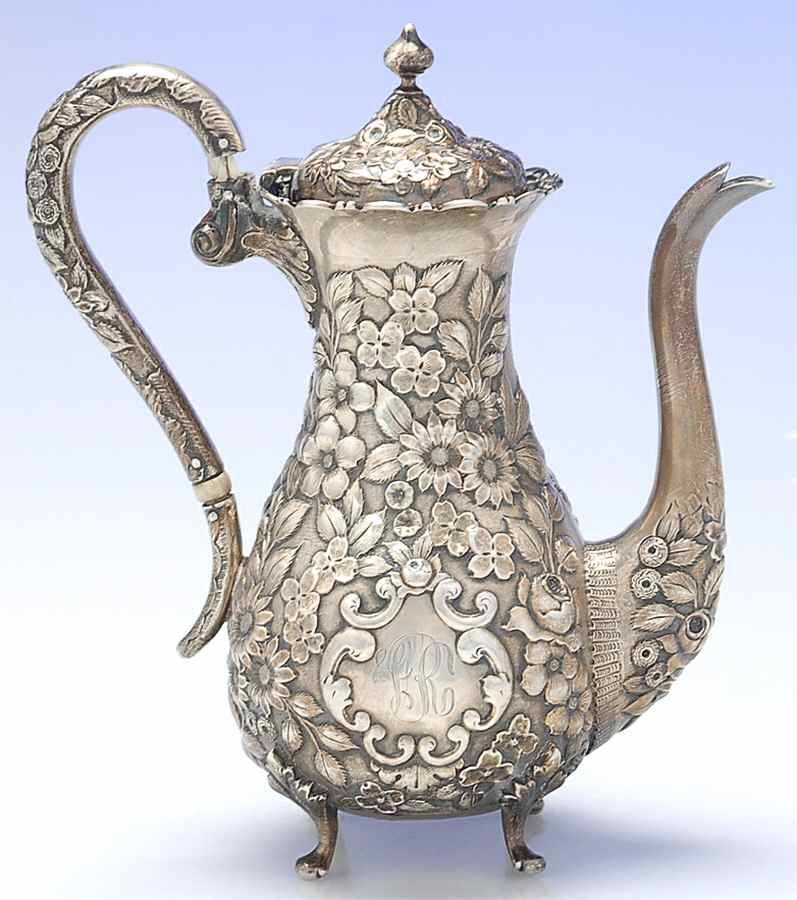 Repousse (Sterling, Hollowware) Mini Coffee Pot by AG Schultz-1