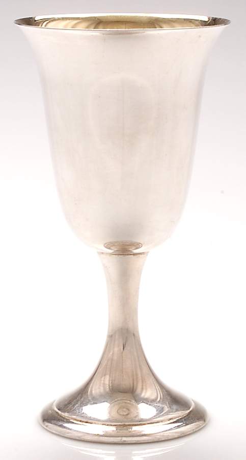 S249 (Sterling, Hollowware) Water Goblet by Alvin-1