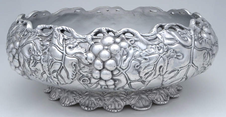 Grape (Aluminum, Hollowware) Punch Bowl by Arthur Court-1