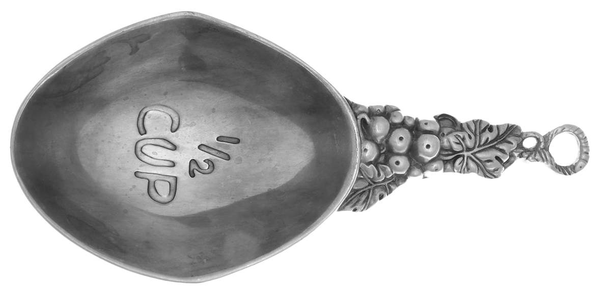 Grape (Aluminum, Hollowware) 1/2 Cup Measuring Cup by Arthur Court-1