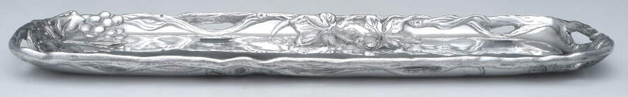 Grape (Aluminum, Hollowware) 18" Oblong Tray by Arthur Court-1