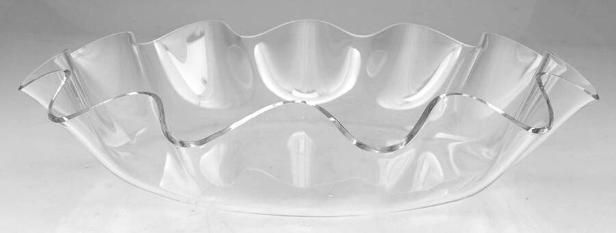 Grape (Aluminum, Hollowware) 16" Acrylic Bowl by Arthur Court-1