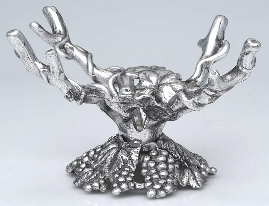Grape (Aluminum, Hollowware) Stand for Acrylic Bowl 14" by Arthur Court-1