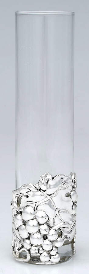 Grape (Aluminum, Hollowware) 7" Bud Vase by Arthur Court-1