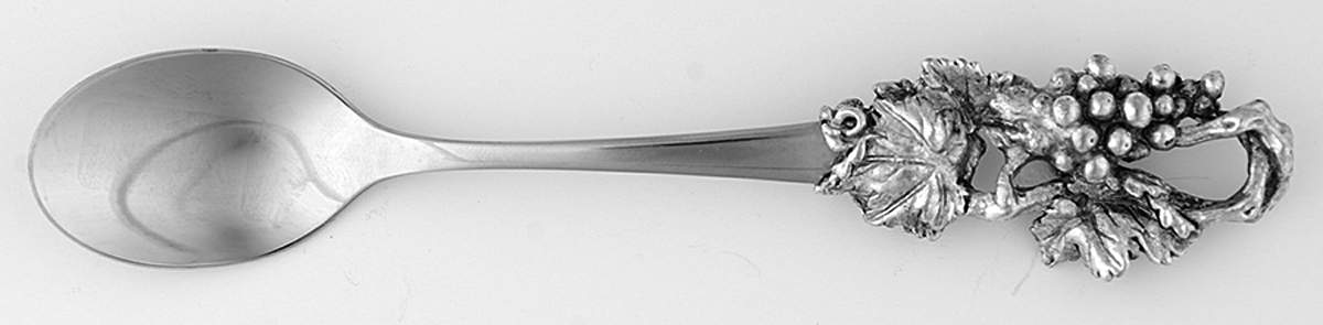 Grape (Aluminum, Hollowware) Spoon for Sugar Bowl & Lid by Arthur Court-1
