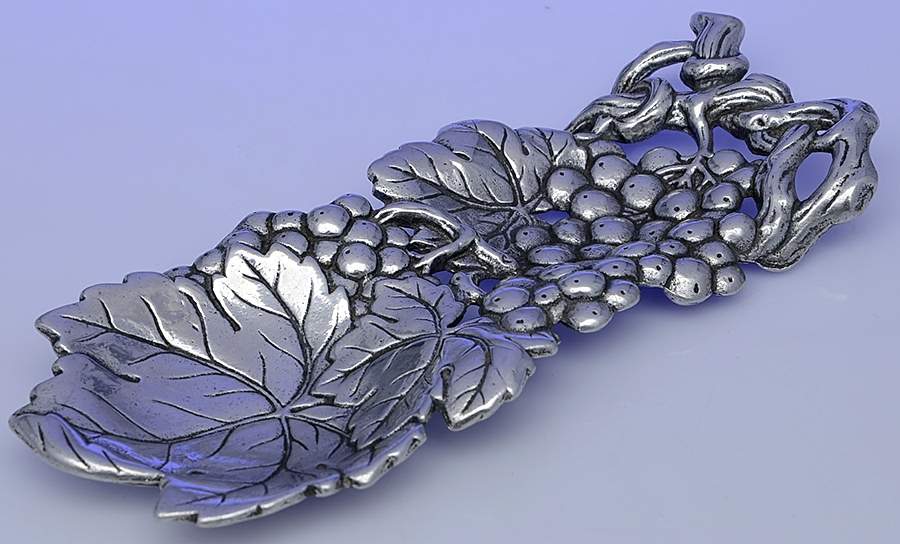 Grape (Aluminum, Hollowware) Spoon Rest (Holds 1 Spoon) by Arthur Court-1
