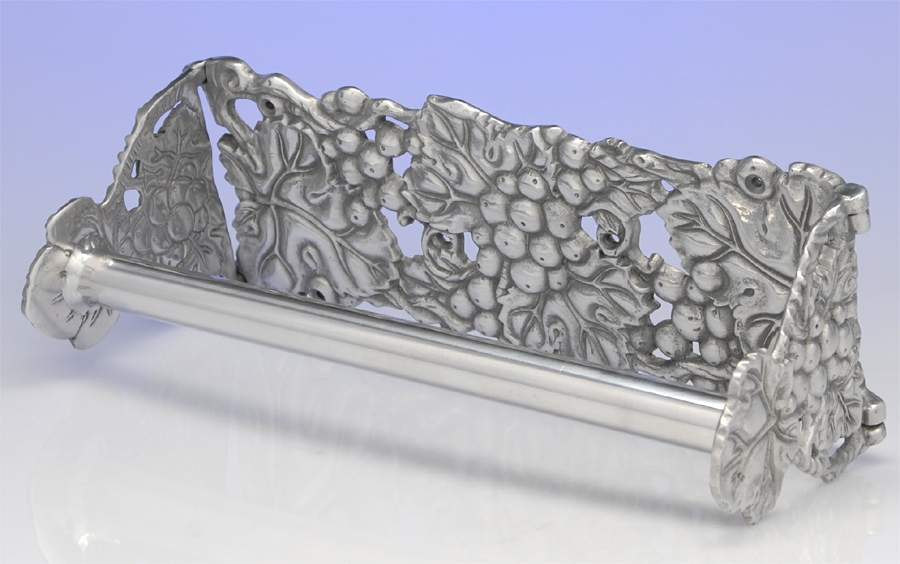 Grape (Aluminum, Hollowware) Paper Towel Rack by Arthur Court-1