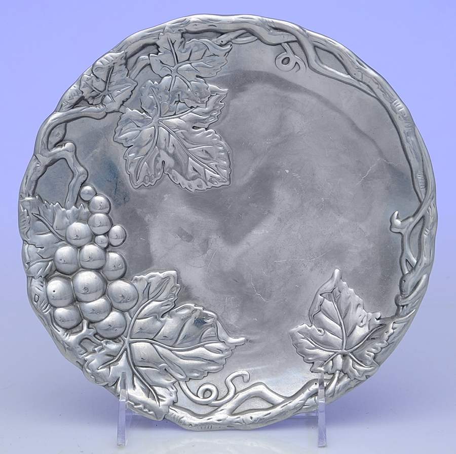 Grape (Aluminum, Hollowware) Cheese Plate by Arthur Court-1