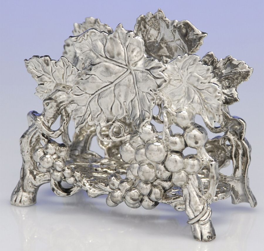 Grape (Aluminum, Hollowware) Napkin Holder by Arthur Court-1
