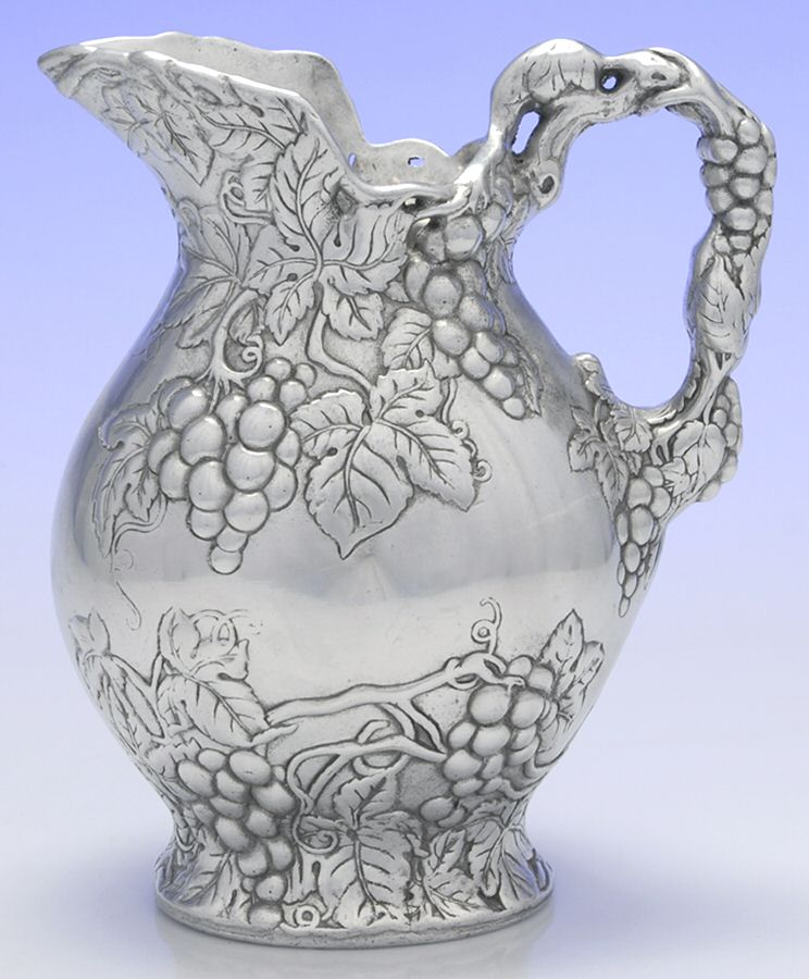 Grape (Aluminum, Hollowware) 80 Oz Water Pitcher by Arthur Court-1