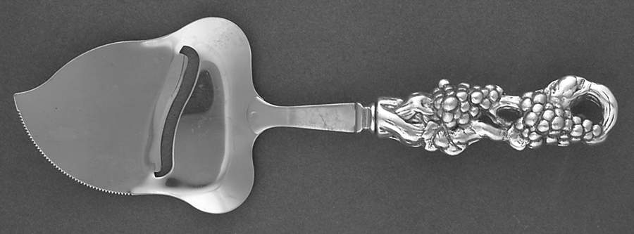 Grape (Aluminum, Hollowware) Cheese Plane with Stainless Plane by Arthur Court-1