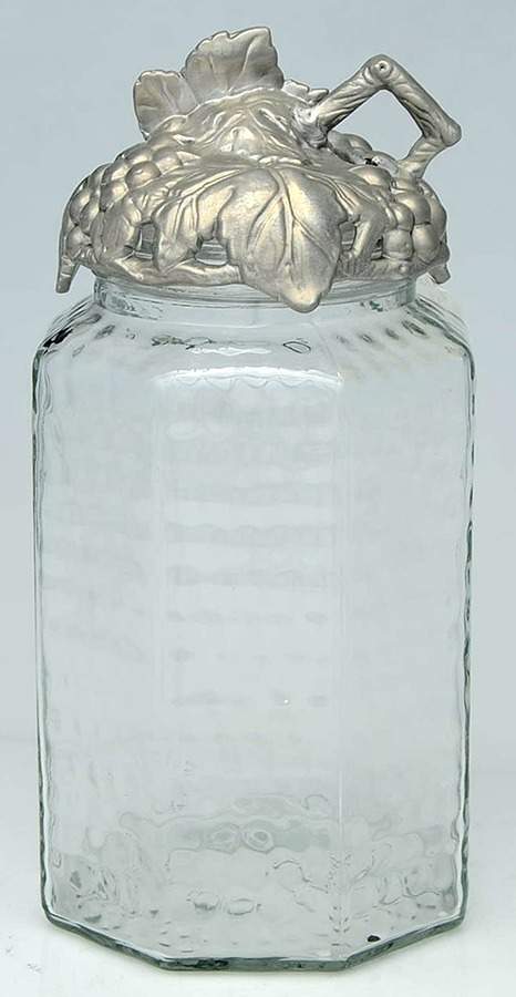 Grape (Aluminum, Hollowware) Canister & Lid by Arthur Court-1