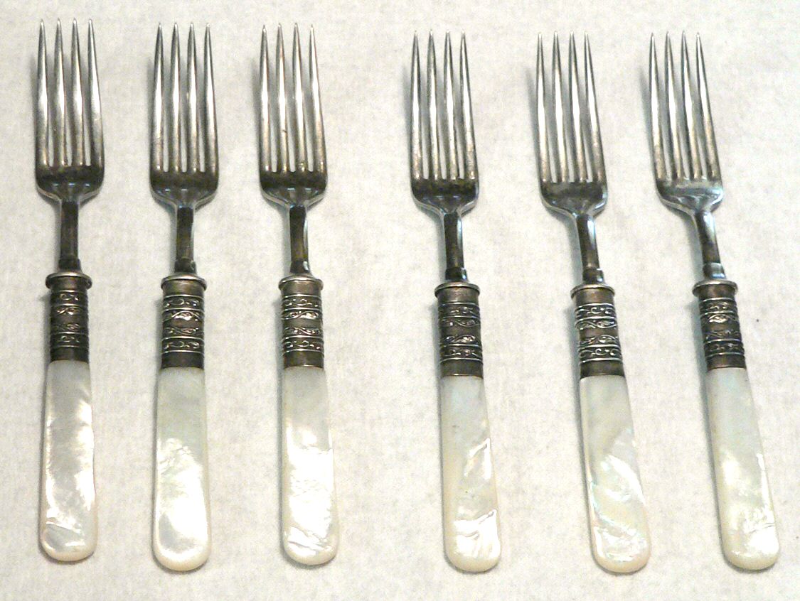 Pearl Handle Flatware 1 (Sterling) Pearl Handle Fork by A Howell Co Inc-1