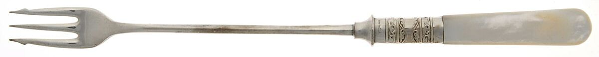Pearl Handle Flatware 1 (Sterling) Long Pearl Handle Pickle Olive Fork by A Howell Co Inc-1