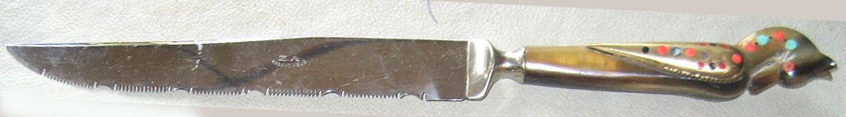 AHF2-Seahorse (Silverplate) Bread Knife with Stainless Blade by S&A Haddad-1