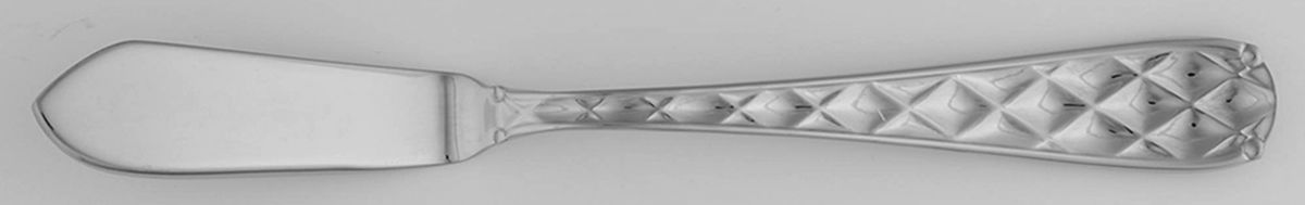 Quilted (Stainless) Flat Handle Master Butter Knife by Argent-1