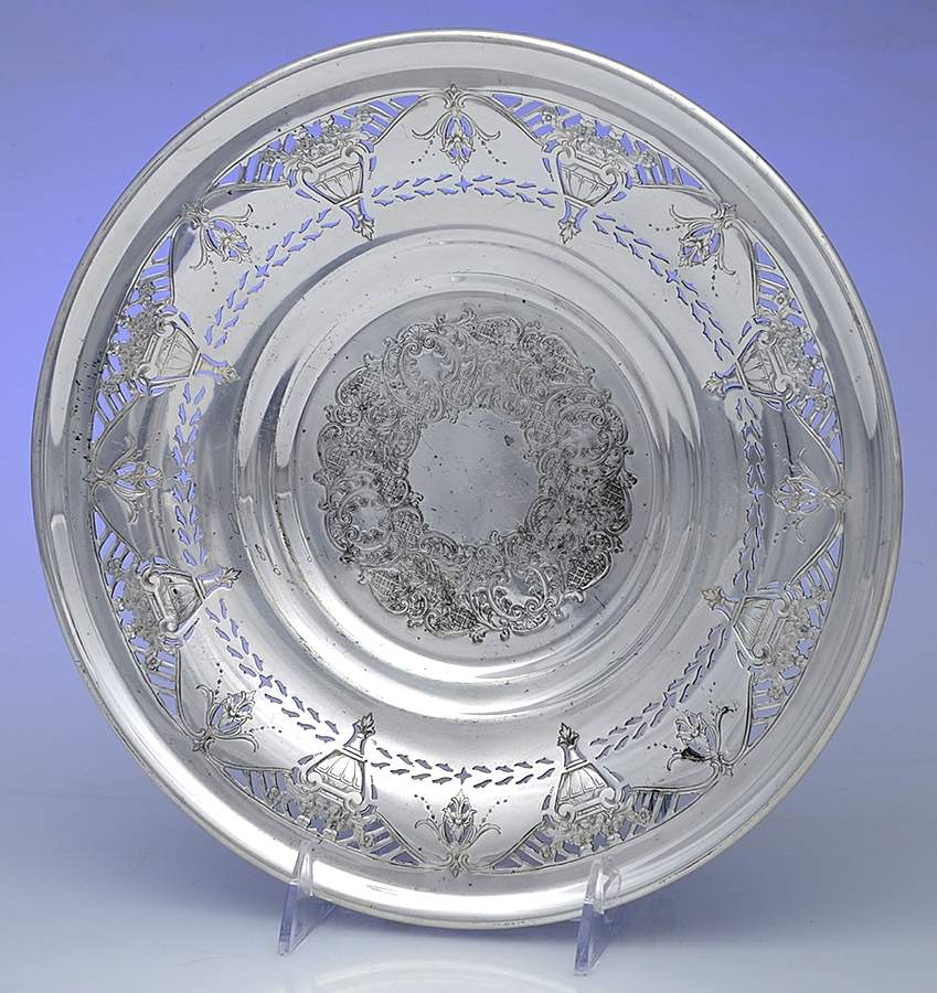 Silverplate Hollowware Silverplate Sandwich Plate by Armor Silver Co-1