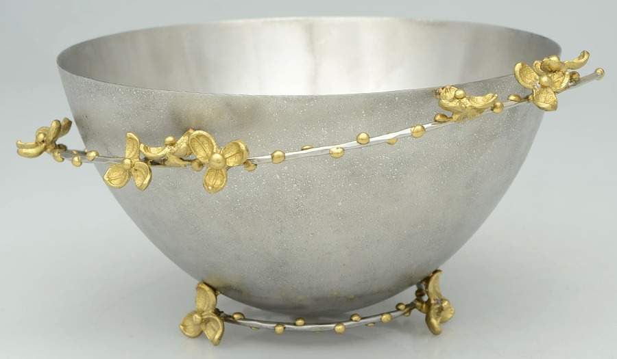 Bittersweet (Aluminum, Hollowware) 8" Round Bowl by Michael Aram-1